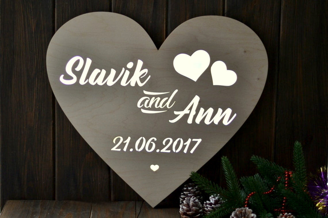 Customised  Alphabet LED Lamp /  Personalised  Gift For Girlfriend