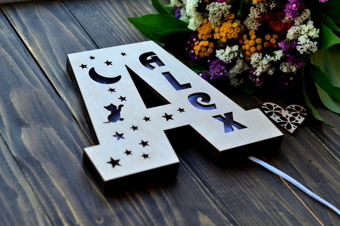 Customised Birthday Gift For Lovers / Personalised  Wall Lamp For Birthday Gifts