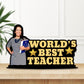 Personalized Photo Frame for World's Best Teacher Theme