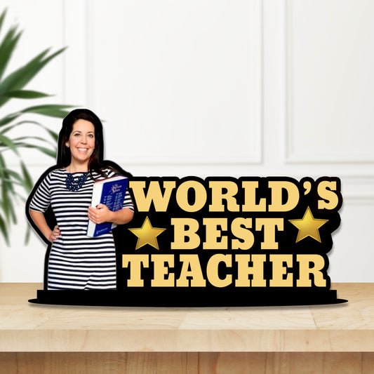 Personalized Photo Frame for World's Best Teacher Theme