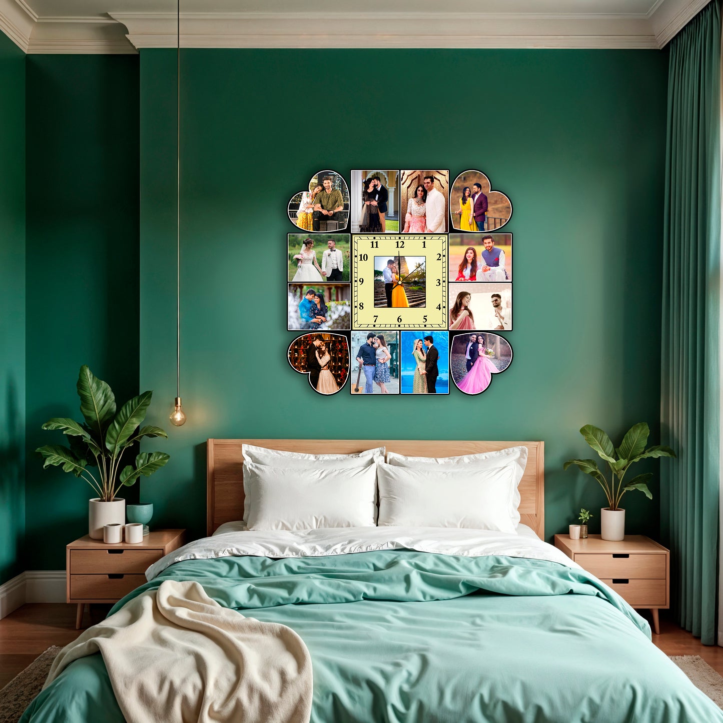 Personalized Photo Clock for Gift Item for Friends and Family