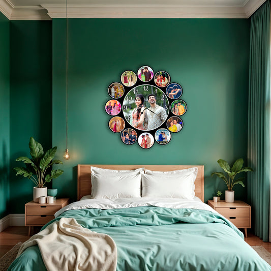 Customised Photo Clock For Couple