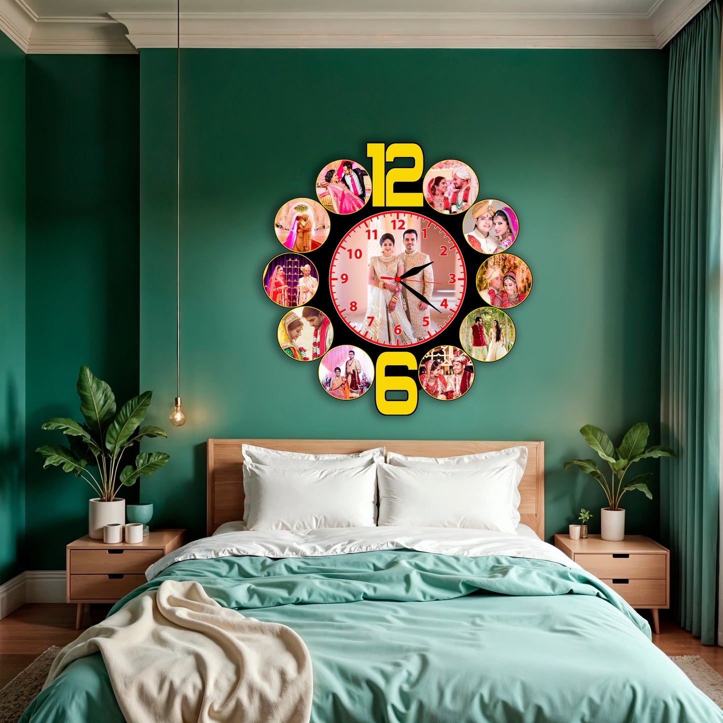 Personalized Photo Clock Gift for Anniversary, Wedding