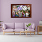 Personalized Photo Collage Frame For Couple With Clock