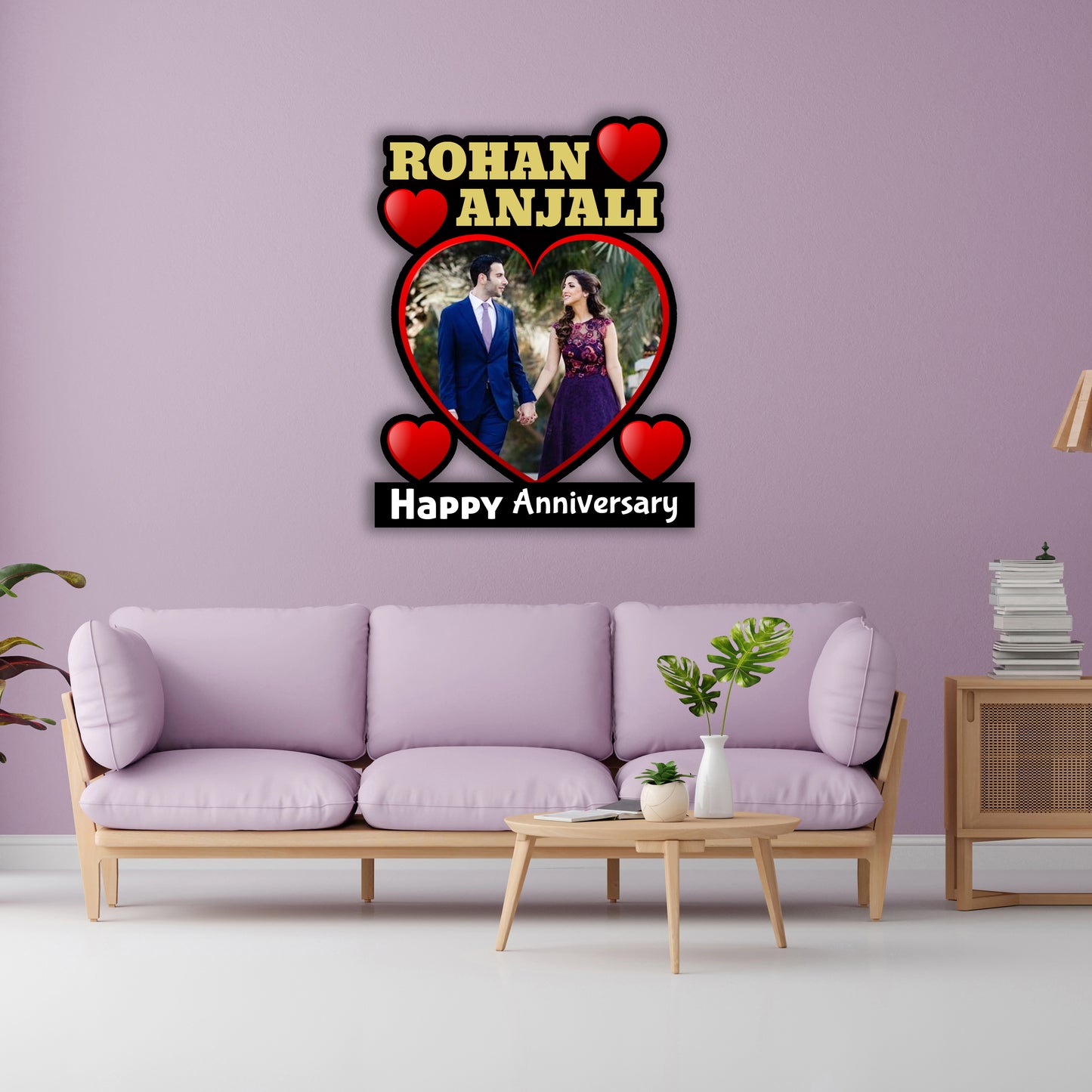 Personalised Anniversary Photo Collage For Couple