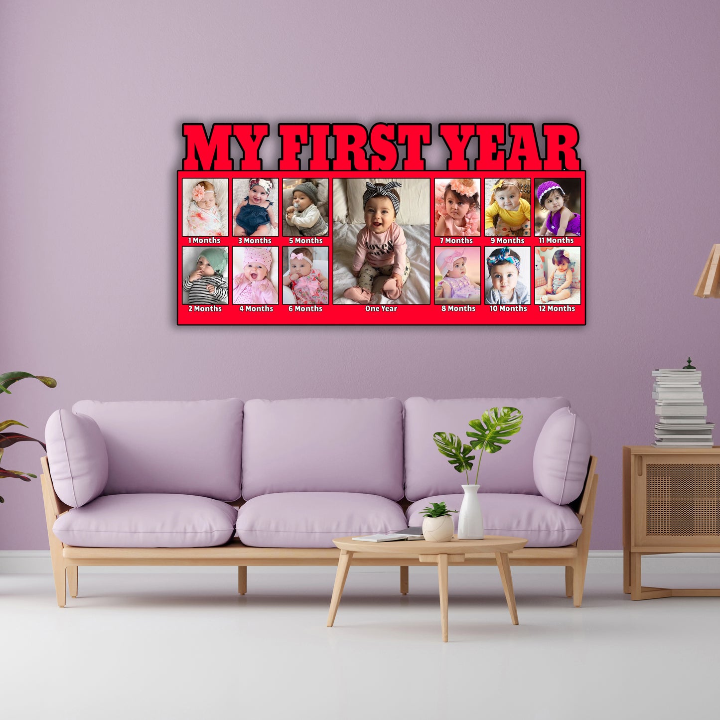 Customised My First year Baby Photo Frames For Gifts and Home Decor