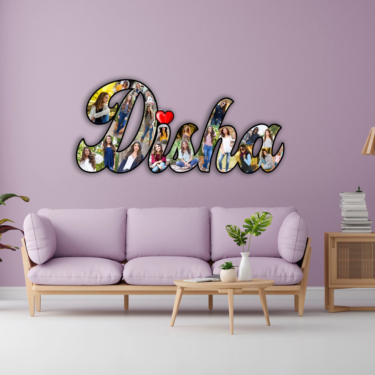 Customized Name Cutout Photo frame Gift For Birthday