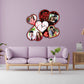 Customized Heart Shape Photo Frame with Clock for Anniversary