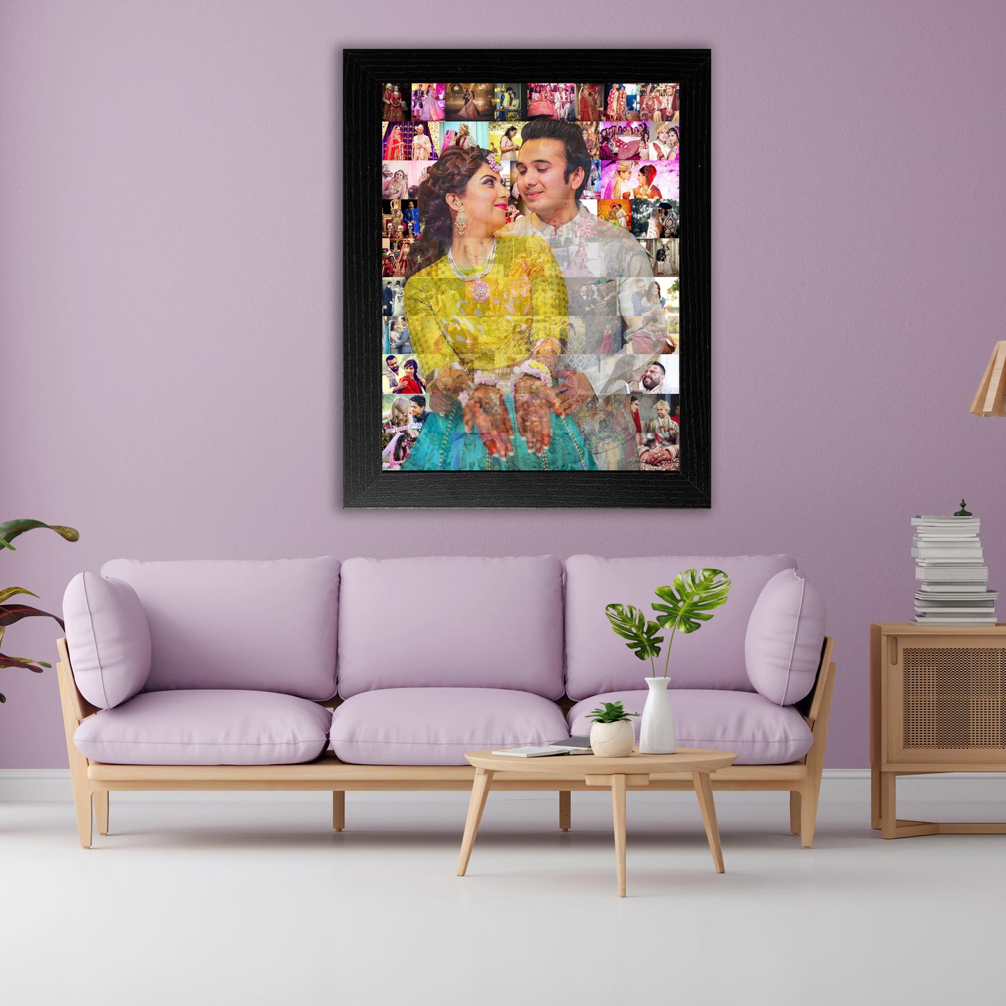 Personalised Mosaic Photo Frame  for Anniversary Gift