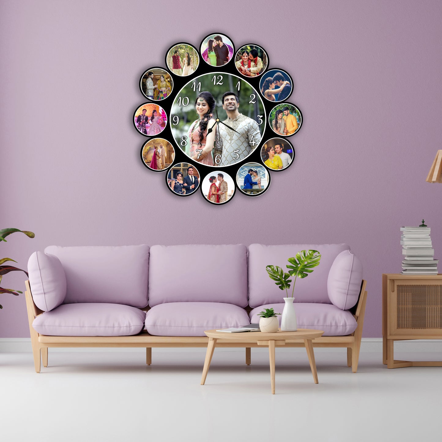 Customised Photo Clock For Couple
