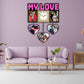 Personalised Photo Frames with Clock for Couple