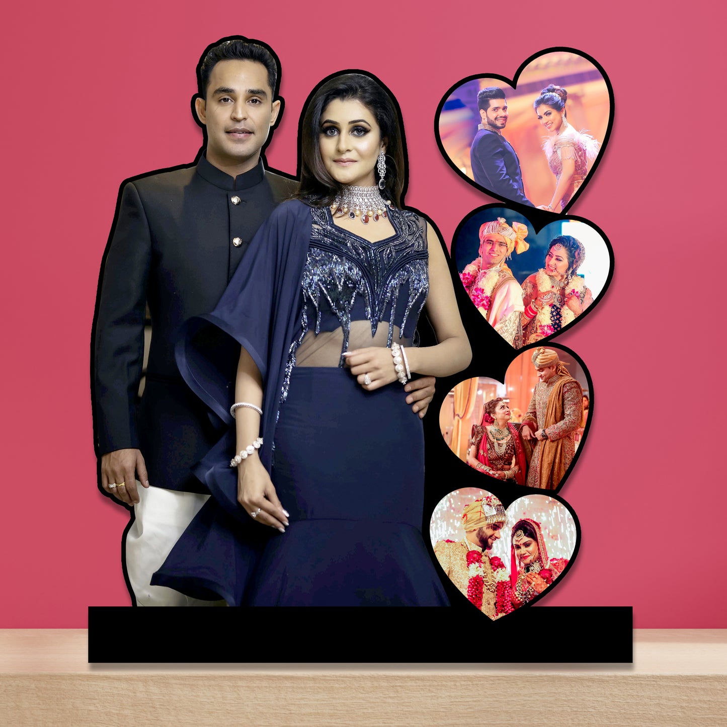 Customized Wooden Photo Frame Gift for Anniversary Birthday