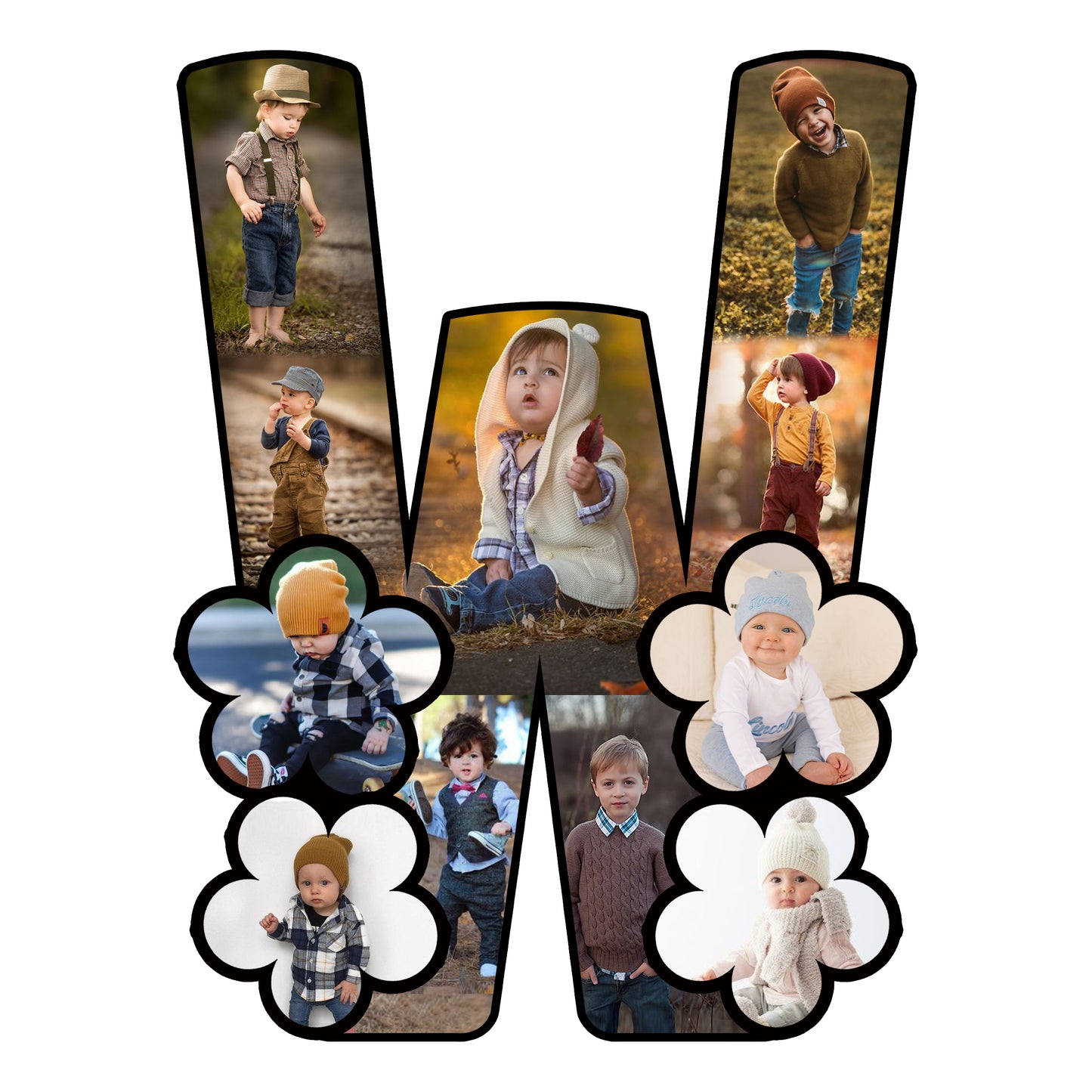 Customised Alphabet Photo Frame ( W Letter )