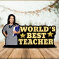 Personalized Photo Frame for World's Best Teacher Theme
