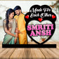 Customised Couple Photo Frame With Name  for Wedding Gift & Anniversary Gifts