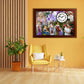 Personalized Photo Collage Frame For Couple With Clock