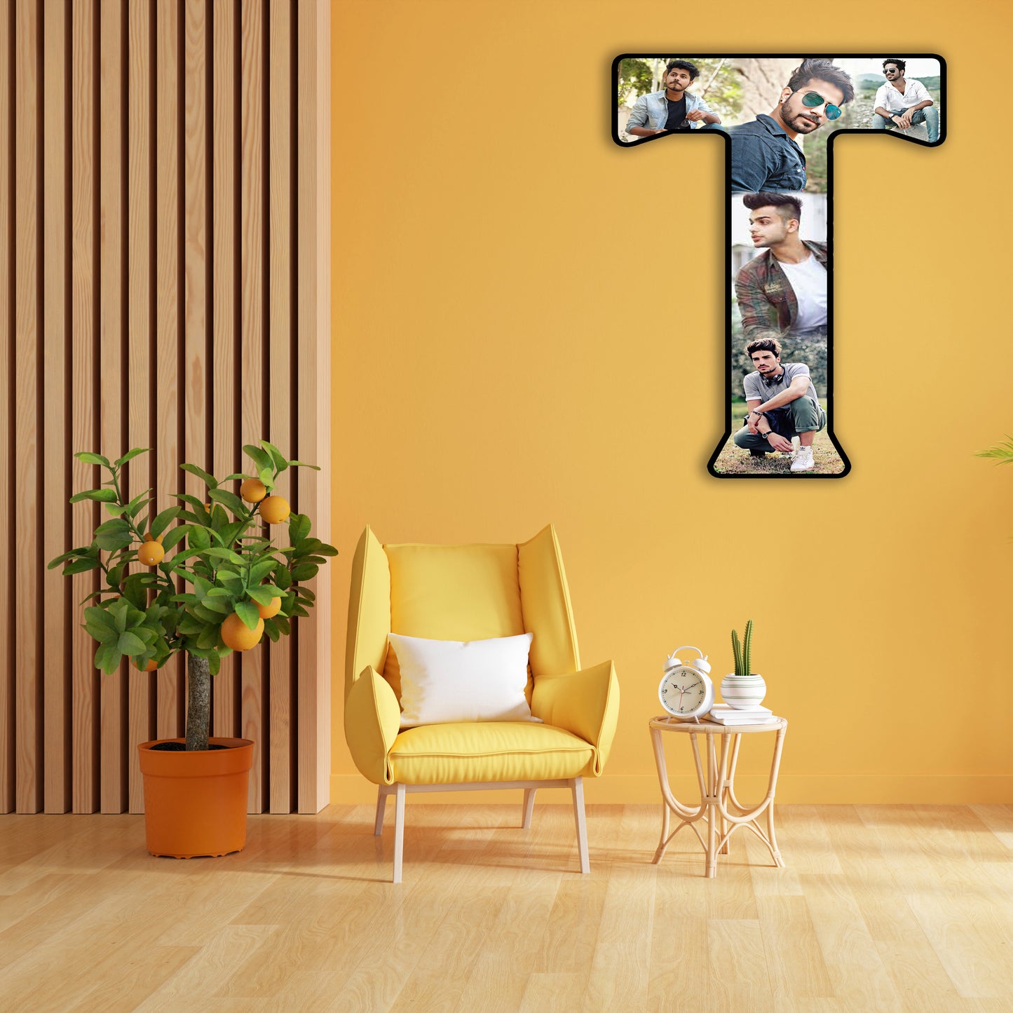 Customised Alphabet Photo Frame ( T Letter )