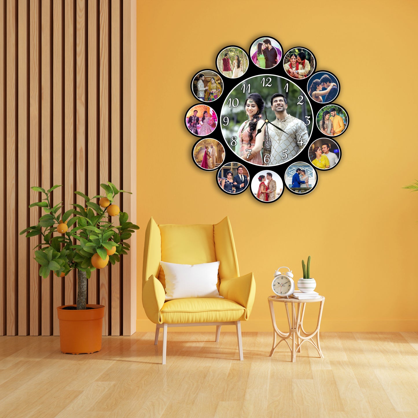 Customised Photo Clock For Couple