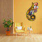 Customised Musical Printed Clock Photo Frame For Couple