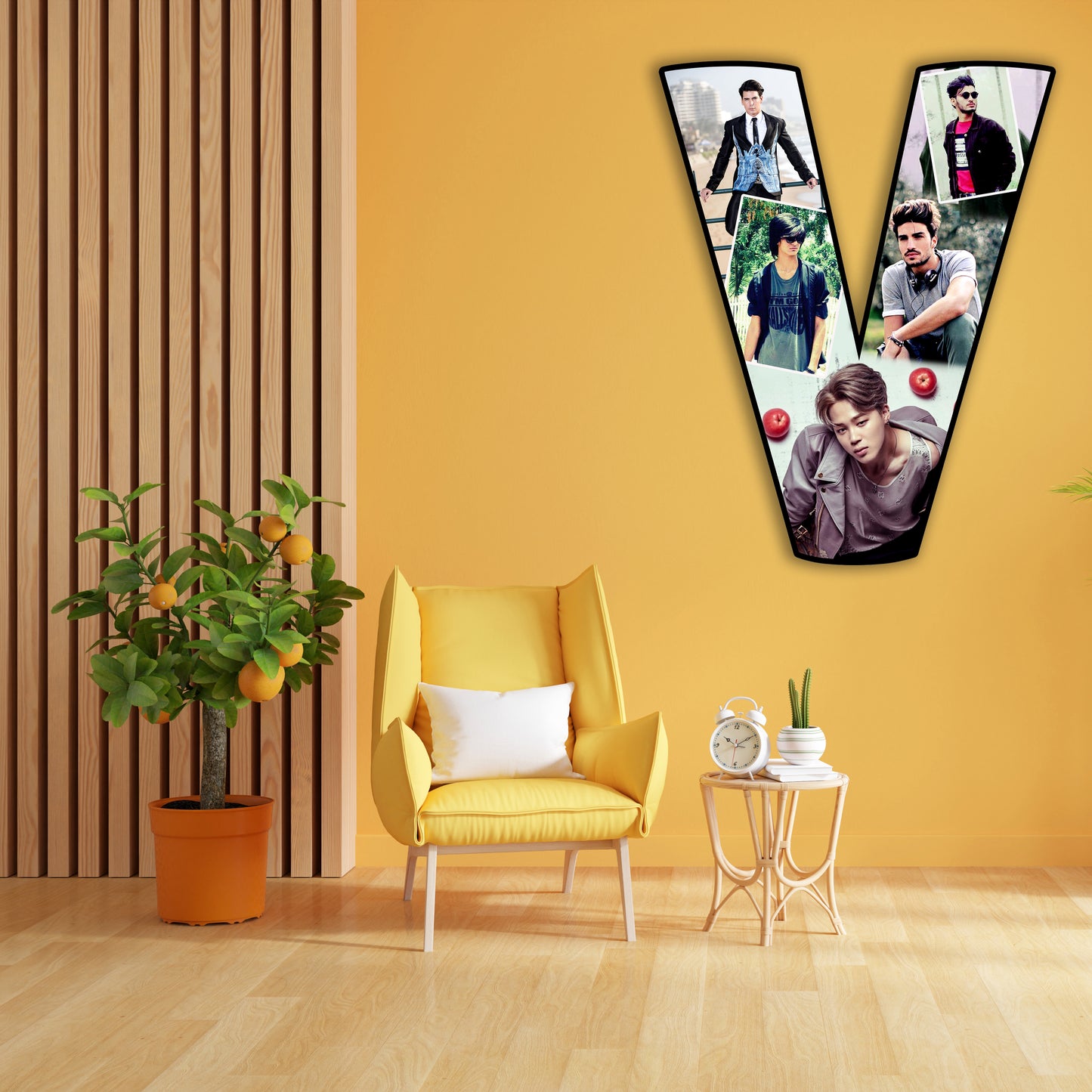 Customised Alphabet Photo Frame ( V Letter )
