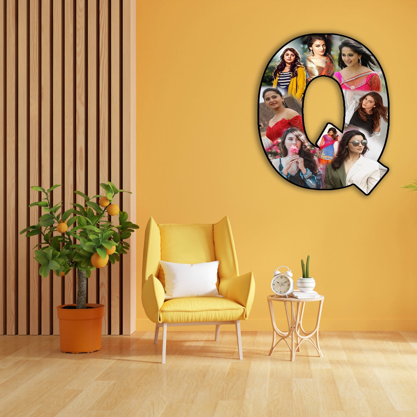 Customised Alphabet Photo Frame ( Q Letter )