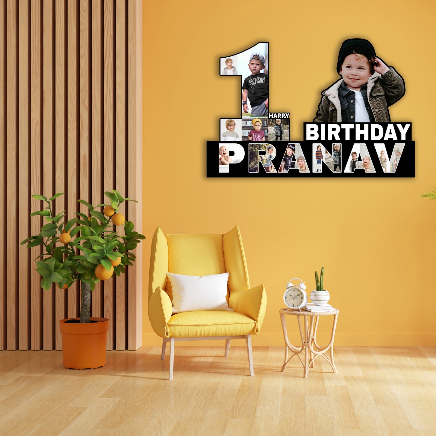Customized 1st Birthday Photo Cutout Gift for Boy & Girl