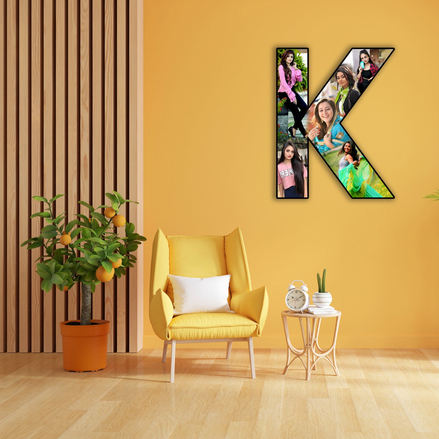 Customised Alphabet Photo Frame ( K Letter )