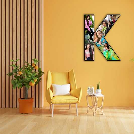 Customised Alphabet Photo Frame ( K Letter )